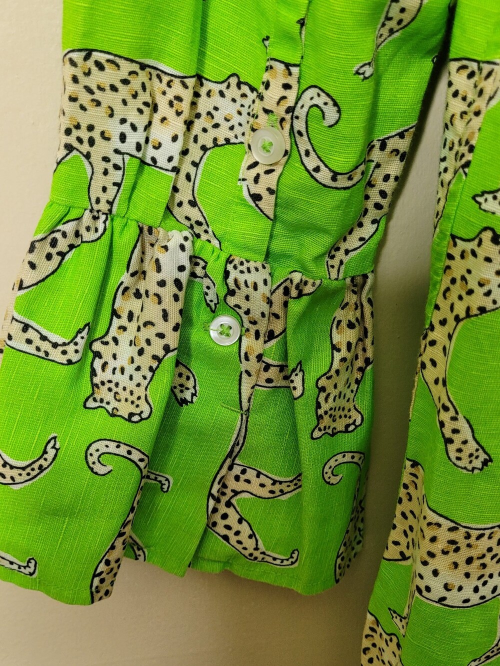 Tizzie Linen Cheetah Big Shirt Tunic NEW - Picture 7 of 9
